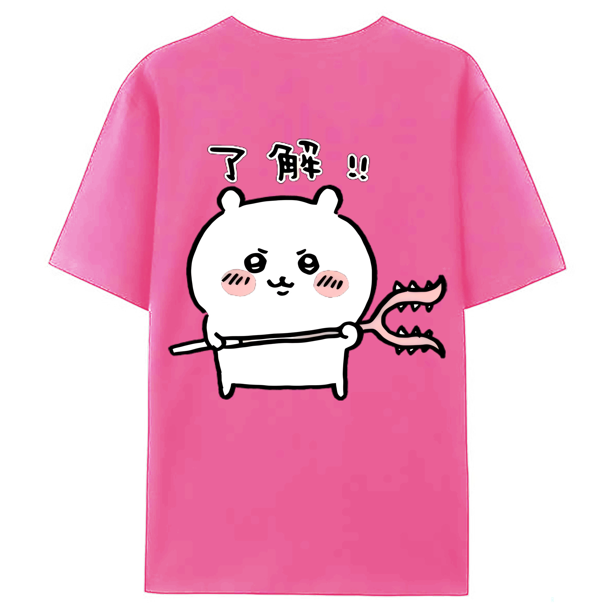 （画像用） ちいかわ ちいかわ Chii-kawa chiikawa レディース半袖Tシャツ(バックプリント)